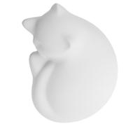 ifundom Urne Funéraire en Résine Blanche de Chat, Résistante la Déformation Couvercle Intégré Facile à Ouvrir Souvenir Élégant des Cendres de Chat