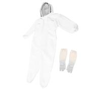ifundom Vêtements d'Apiculture Renforcés Veste Protectrice Ventilée et Cagoule Intégrale, Combinaison une Pièce pour Apiculteurs Hommes et Femmes
