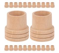 ifundom Wood Moxa Stick Holders 50pcs 19mm Diameter Secure Hold for Moxa Therapy Suitable for Home and Wellness Centers