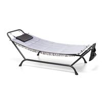 IFUORICASA Hamac Bali, Structure Anthracite, Toile Gris Clair