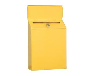 iFutniew 1 boîte aux lettres avec serrure à suspendre au mur, boîte aux lettres d'extérieur adaptée pour les petites boîtes aux lettres avec porte en fer