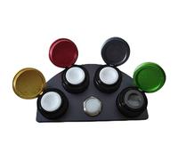 iFutniew 1 outil de réparation de montre - Support en fonte d'huile à 4 trous pour huilier d'huile de montre multicolore pour huiles horlogères et réparations de montres, multicolore