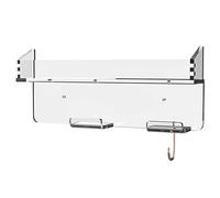 iFutniew 1 Pièce Support de Rangement Mural Étagère de Salle de Bain Sèche-Cheveux Universel Transparent