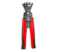 iFutniew 1 pince à dénuder en métal rouge pour couper les câbles, plier, dénuder, clé à dénuder, coupe-câble, outil à main