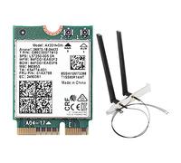 iFutniew AX201NGW Carte WiFi avec antenne 2,4 GHz + 5 GHz WiFi 6 3000 Mbps M.2 CNVio2 Bluetooth 5.1 Carte réseau WiFi pour Win10 Accessoires de rechange