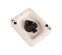 iFutniew B Cendrier pour cartes à jouer Décoration d'intérieur Moderne Salle de réunion Bureau Ornements Simple Fumeur Accessoires Pièces Décor Cendrier