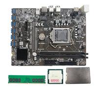 iFutniew B250C BTC Carte mère avec processeur G3900 + DDR4 4 Go 2666 MHz RAM + SSD 12 x PCIE vers USB 3.0 LGA1151 pour BTC