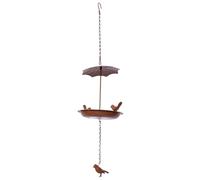 iFutniew Bain D'Oiseau Suspendu Mangeoire à Oiseaux Suspendue d'oiseaux en Métal pour L'Extérieur Plateau Suspendu Plateau de Bain D'Oiseau ou B d'eau pour Oiseaux
