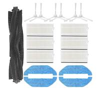 iFutniew Brosse principale, filtre à brosse latérale et chiffon de rechange pour aspirateur robot Q11