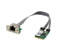 iFutniew Carte RéSeau Ethernet M.2 A + E Key 2.5G Carte RéSeau de ContrôLe Industriel RTL8125B Adaptateur RéSeau PCI Express