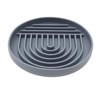 iFutniew Chien Chat Pet Lick Bowl Gamelle à Alimentation Lente pour Nourriture Humide ou Sèche Yaourt Beurre de Cacahuète Gris Foncé