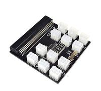 iFutniew Convertisseur D'Adaptateur de Carte de DéRivation d'alimentation PCI-E 12X6Pin 12V pour BTC Antminer Miner Minage Serveur PSU GPU