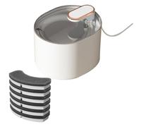 iFutniew D' Automatique pour de Compagnie 3L à Boire Silencieuse pour Distributeur D' Électrique USB pour Chien Distributeur D' Blanche