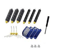 iFutniew Kit d'accessoires de rechange pour série 600 620 630 650 660 680, filtre, brosse latérale, brosse batteuse flexible
