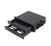 iFutniew Kit de poche universel double DIN pour tableau de bord de voiture, porte-gobelet, boîte de rangement