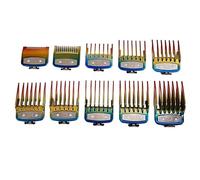 iFutniew Lot de 10 peignes professionnels en métal pour tondeuse à cheveux