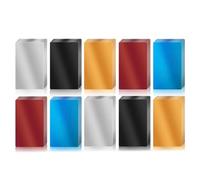 iFutniew Lot de 100 cartes cadeaux gravées multifonctions vierges avec gravure en métal Cartes cadeaux DIY Feuilles d'aluminium colorées Gravure Carte de visite 86 x 54 x 0,2 mm (5 couleurs)