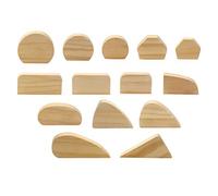 iFutniew Lot de 14 moules pour poignée de tasse en argile et bois pour la fabrication de poignées de tasse, outils de modelage en argile