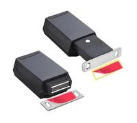 iFutniew Lot de 2 loquets et verrous robustes pour portes cachées tactiles et loquet aimantés à bouton-poussoir, noir, facile à utiliser