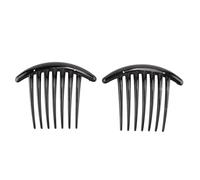iFutniew Lot de 2 peignes à cheveux en plastique pour femme Noir