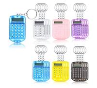 iFutniew Lot de 24 mini porte-clés pour enfants avec calculatrice électronique à 8 chiffres