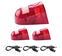 iFutniew Lot de 3 lampes stroboscopiques solaires avec détecteur de mouvement, alarme 129 dB, sirène de sécurité sonore IP65 étanche pour villa, ferme, cour, jardin