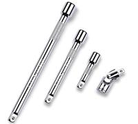 iFutniew Lot de 4 rallonges de douilles de 3/8" avec clé d'extension de 3, 6 et 10"