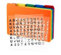 iFutniew Lot de 50 intercalaires autocollants pour cartes d'index (couleurs mélangées, 7,6 x 12,7 cm)