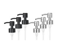 iFutniew Lot de 6 distributeurs de savon liquide en acier inoxydable avec filetage pour buse et tube standard 28/400