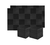 iFutniew Lot de 60 plaques d'isolation phonique en mousse pour studio de maison, 2,5 x 30 x 30 cm