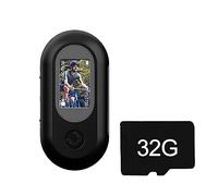 iFutniew Mini caméra d'action Full HD 1080p avec enregistreur vidéo numérique DVR avec carte 32G - Noir