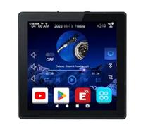iFutniew Mini Système Android 10.0 8 Ohm Smart WiFi Bluetooth 4X25W Stéréo Home Cinéma Musique de Fond Ampli Mural Noir