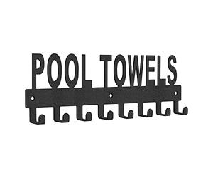 iFutniew Porte-Serviettes Mural pour Piscine et Salle de Bain - Support avec Crochet pour l'Extérieur