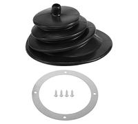 iFutniew Pour Mr Gasket 1651 - Petit soufflet rond en caoutchouc noir - 13,2 cm - Pour levier de vitesse