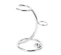 iFutniew Support universel pour blaireau de rasage simple en métal sûr et support de brosse de rasage pour homme