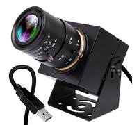 IFWATER Caméra à haute vitesse à obturateur global 90 fps avec objectif varifocal manuel 2,8-12 mm 4x - Gros plan 1200p Goft Swing USB Plug and Play pour ordinateur portable, Raspberry Pi, Mac OS