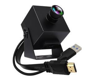 IFWATER Caméra HDMI USB 60 fps haute vitesse 4K HDMI USB3.0 Sortie simultanée Caméra PC Zoom numérique 2X avec objectif 120 degrés sans distorsion pour services religieux, culte, éducation travail