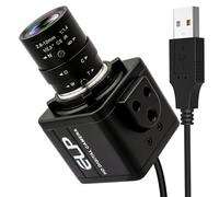 IFWATER Caméra USB HD 16 MP, objectif à monture CS avec zoom optique manuel 2,8 à 12 mm, haute résolution pour Lightburn, OpenCV, diffusion en direct et microscope USB, Plug & Play pour Windows, Linux
