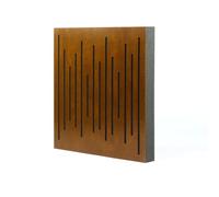 IG Acoustics Panneau hybride Nexus - Panneau acoustique autocollant 50 x 50 cm - Absorbeur et diffuseur - Élément acoustique (noyer)