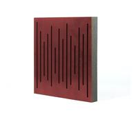 IG Acoustics Panneau hybride Nexus - Panneau acoustique autocollant 50 x 50 cm - Absorbeur et diffuseur - Élément acoustique (acajou)