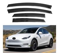 IG - Visière de fenêtre pour Tesla Model Y 2020-2024, protection contre la pluie extra durable, déflecteur de fenêtre latérale pour évent solaire, 2020, 2021, 2022, 2023, 2024