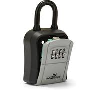 Ig012 Removable Hook,Security Box With Code,Waterproof,Safe,Outdoor Key Ring With 4 Digit Combination In Alloy Steel,Grey