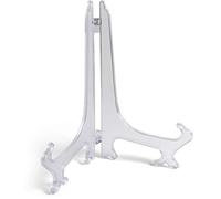 igadgitz home U7009 - Petit Chevalet de Table Porte Plat Pliable Support Photo Porte Assiette Décoratif - Petit / Moyen / Grand - Clair - Grand (1 Pièce)
