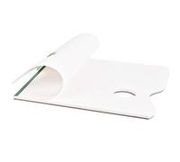 igadgitz home U7092 Palette Papier de Pierre Peinture Jetable Bloc (50 Feuilles) 22.9cm x 30.5cm - Blanc