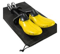 igadgitz home U7185 Embouchoir Chaussures, Elargisseur Chaussure, Agrandisseur Chaussure, avec épaisseur Oignon, Cousin, et Sac à Cordon - Jaune et Noir - Femmes EU 35,5-41,5
