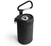 igadgitz home U7226 Mini Sac Dressage Chien, Sac à Friandises pour Chien, Dog Treat Bag - Noir