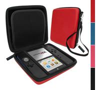 igadgitz Rouge EVA Étui Housse Case Cover Rigide pour Nintendo 2DS