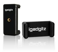iGadgitz U3599 Adaptateur de Fixation Support Pince Clip Smartphone Universel Compatible avec Trépieds et Bâton Selfie Stick
