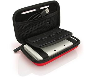 igadgitz U3610 - EVA Étui Housse Pochette Rigide Compatible avec Nintendo 3DS XL & 2DS XL 2017 - Rouge