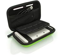 iGadgitz U3613 - EVA Étui Housse Pochette Rigide Compatible avec Nintendo 3DS XL & 2DS XL 2017 - Vert